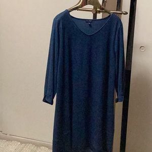 Denim look dress